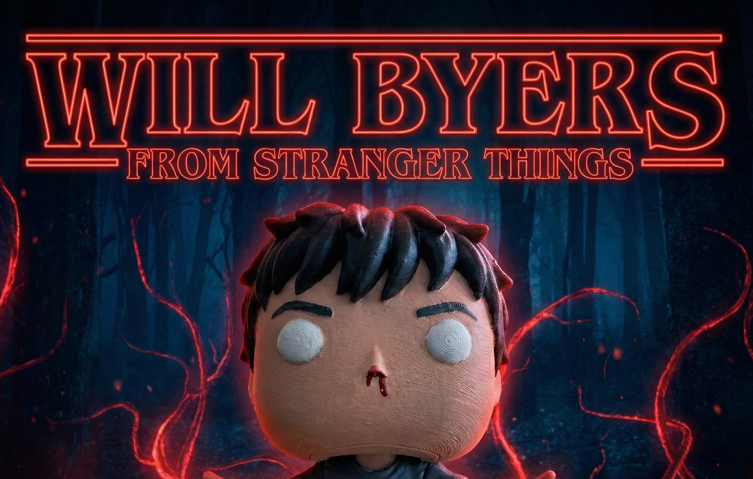 Will Byers – Psychic Stand Figurine (Inspired by Stranger Things) Adjustable head