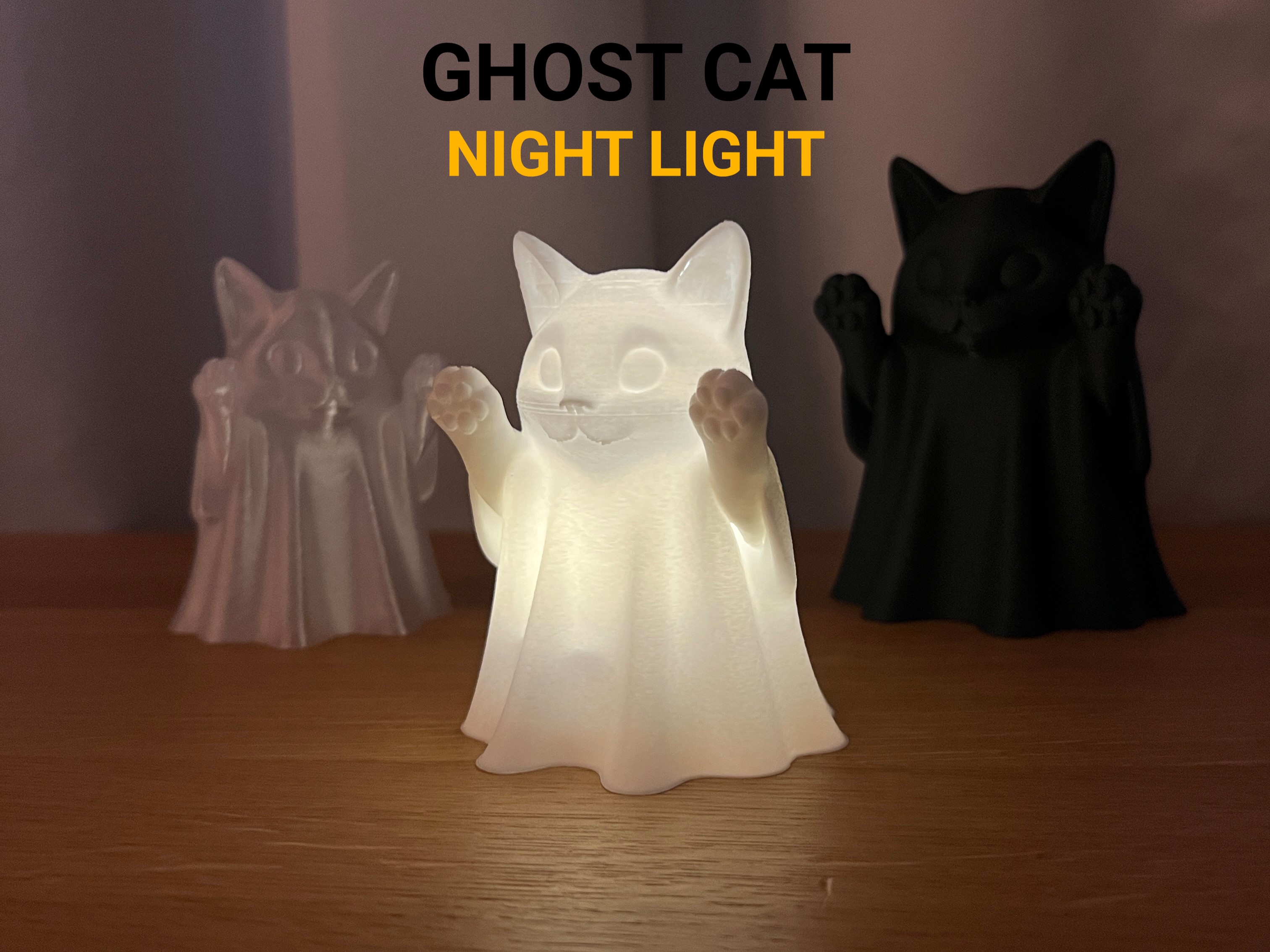 Ghost Cat Night Light