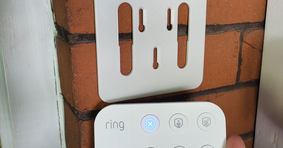 Ring Alarm Keypad (Gen 2) Wall Mount by The3DHobbyist Download free STL model