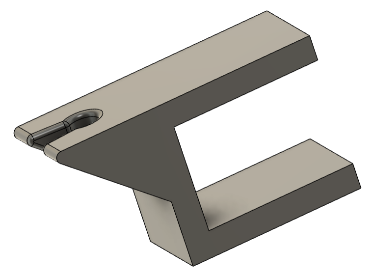 Single cable holder with table clip (parametric)