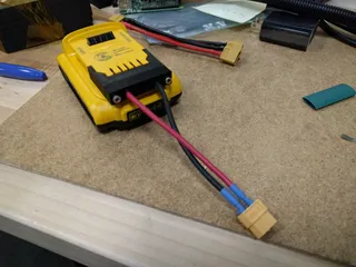 DeWalt battery adapter by JankieL Download free STL model