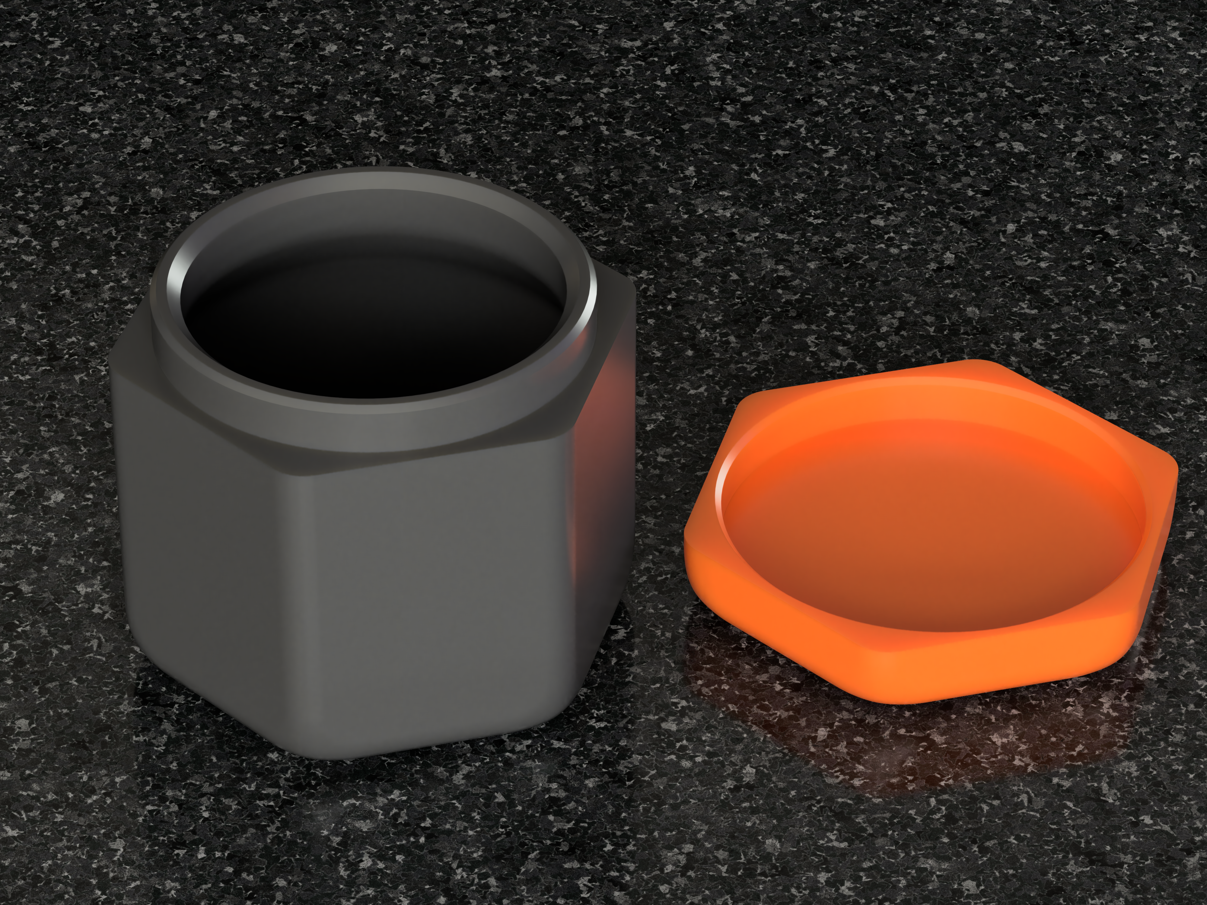 100 mL Hex Container