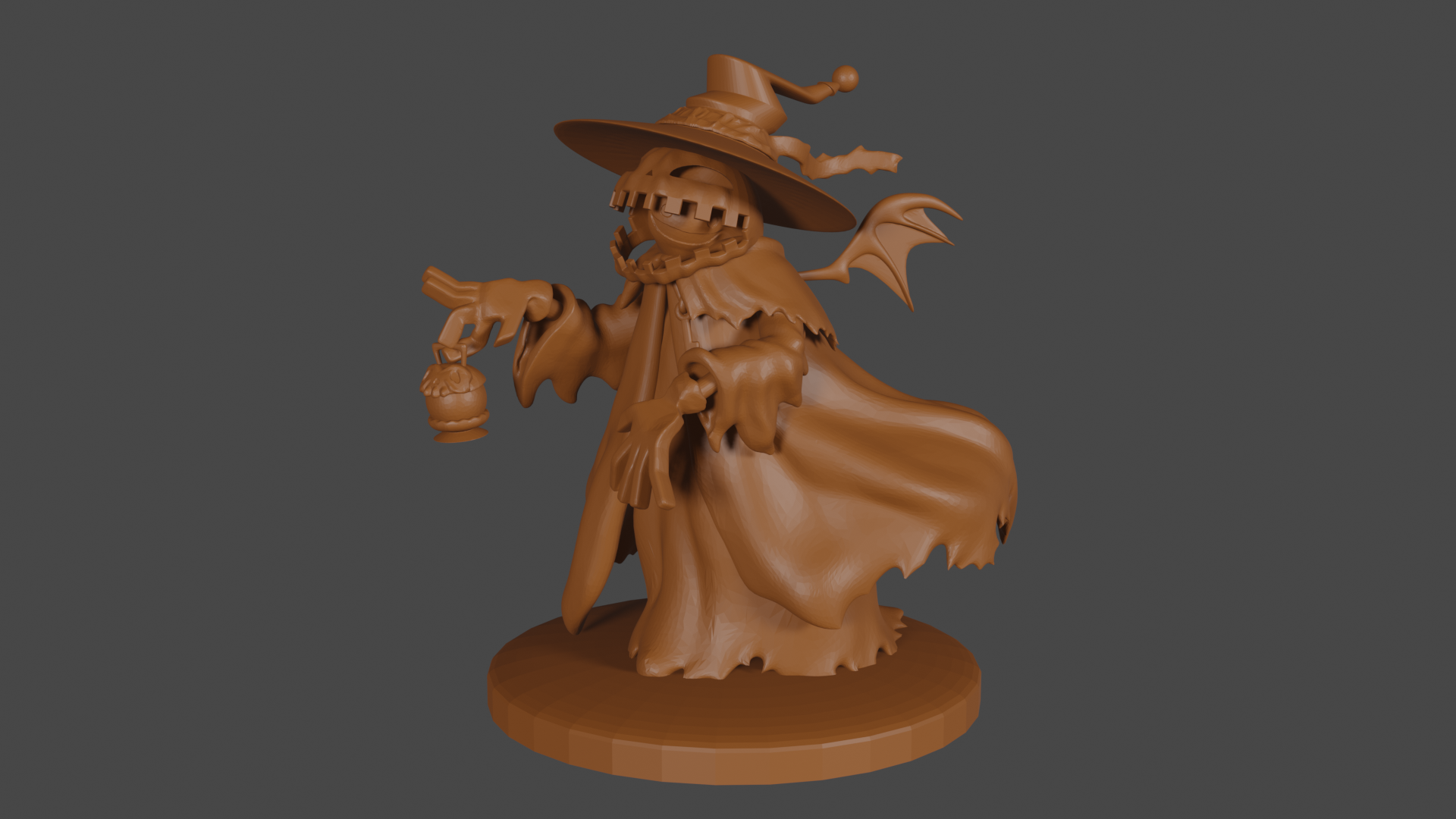 Yugioh inspired, Ghostrick Lanturn, Tabletop DnD miniature