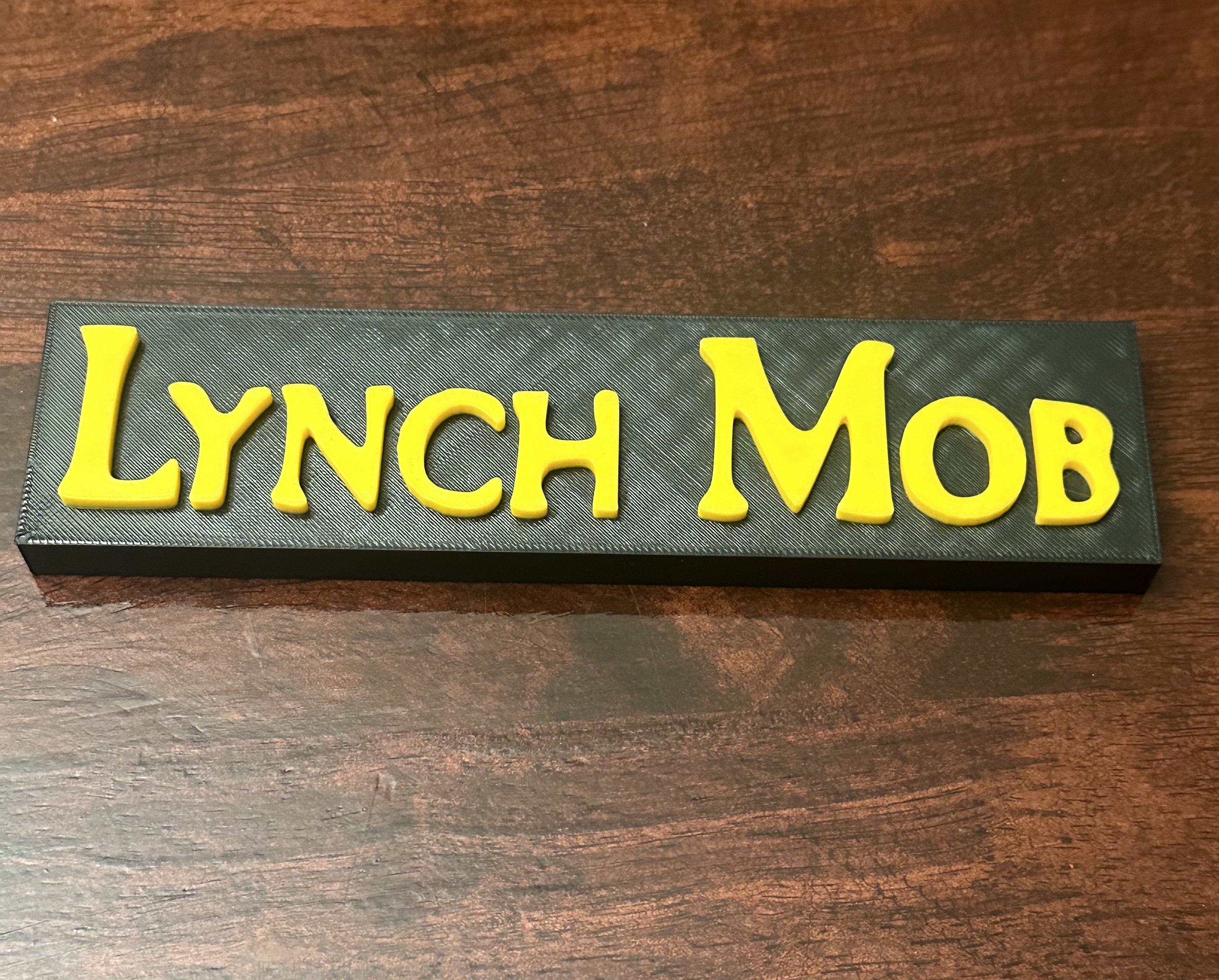 Lynch Mob 80's Band Sign by rsnider2 | Download free STL model