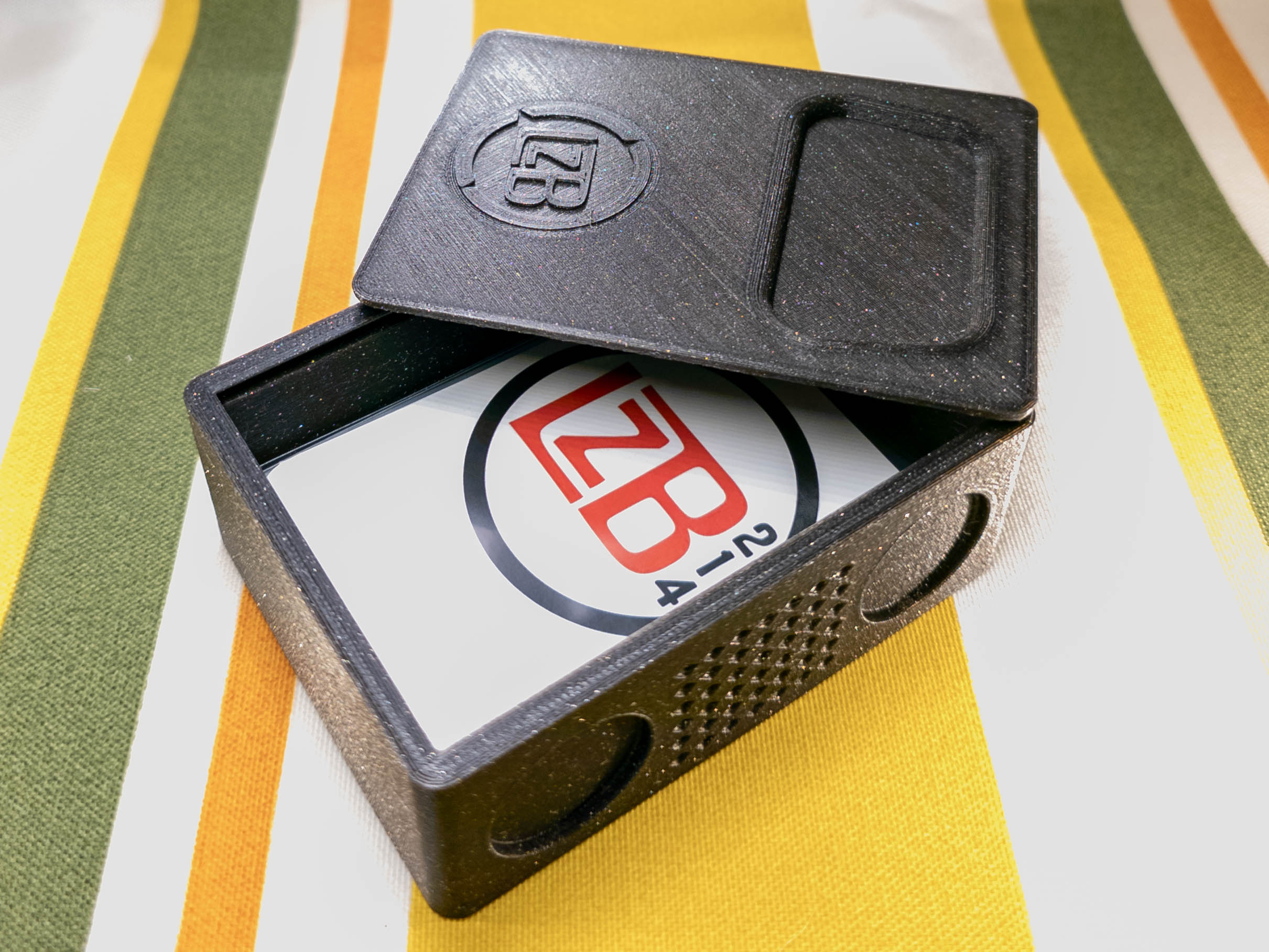 Penny Sleeve Deck Box with Sliding Lid and Coin Slot by Lazybear214