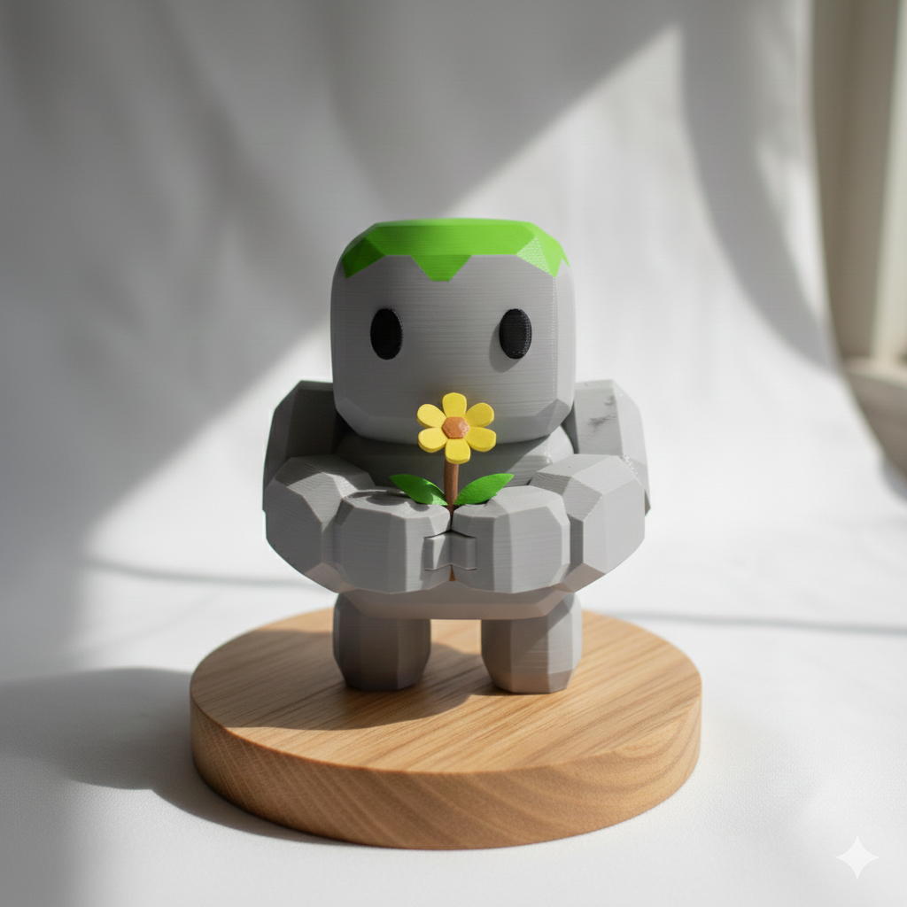 Bloom the Mini Golem - 5-Color Desktop Buddy