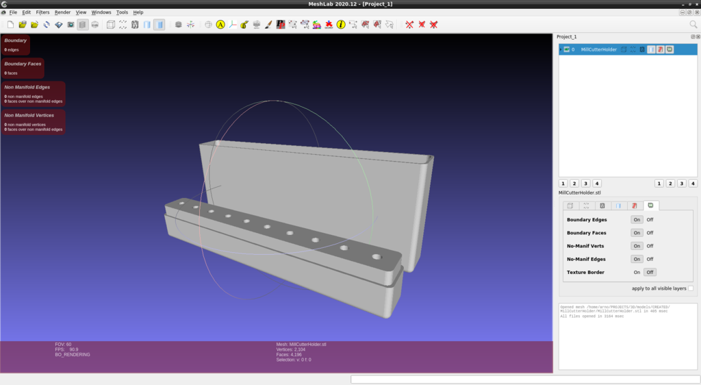 Parametric Milling Cutter Storage Box by quirxi Download free STL