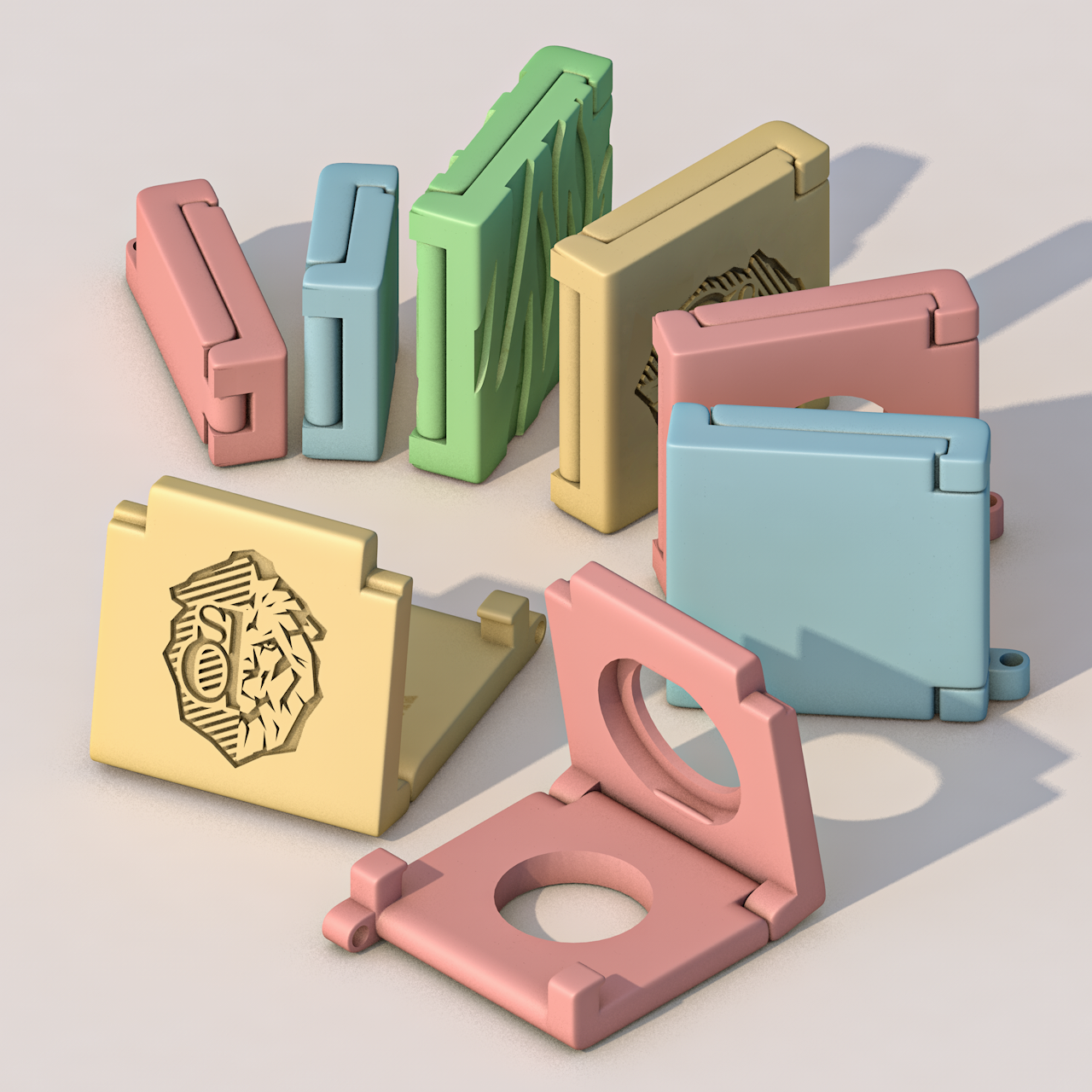 Pocket Phone Stands (print in place, no support)