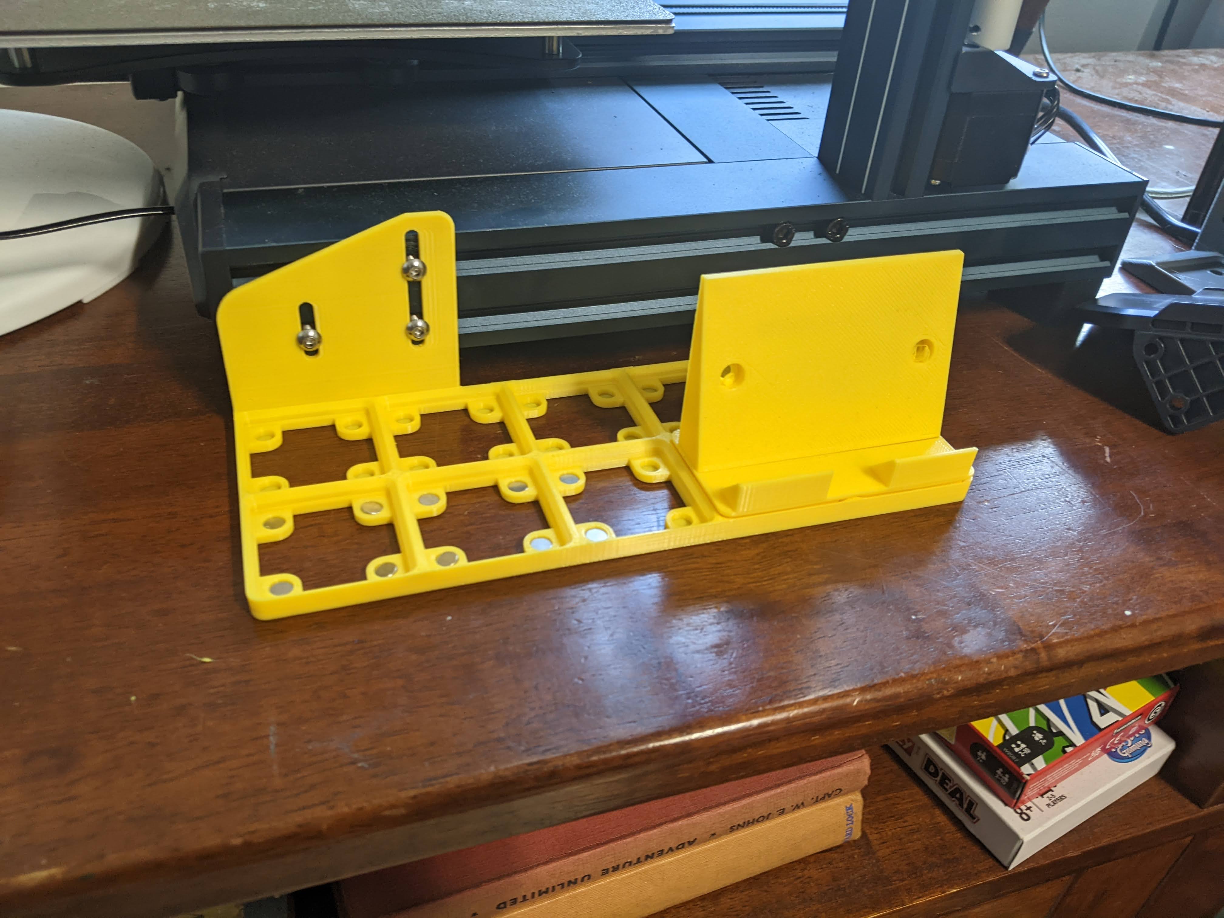 Elegoo Neptune 3 pro - Side Mounted Gridfinity Baseplate 2x5 3D model thumbnail