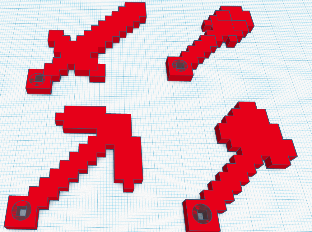 Minecraft keychain by david Download free STL model