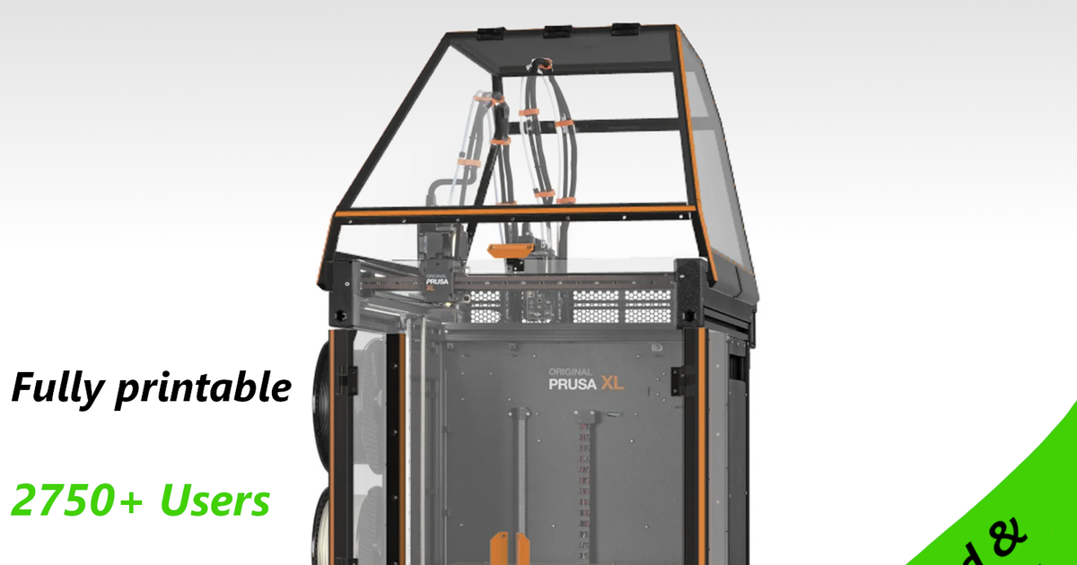 EnXLosure; minimalist and printable Prusa XL enclosure with doors (single- or multi-tool)! by ...