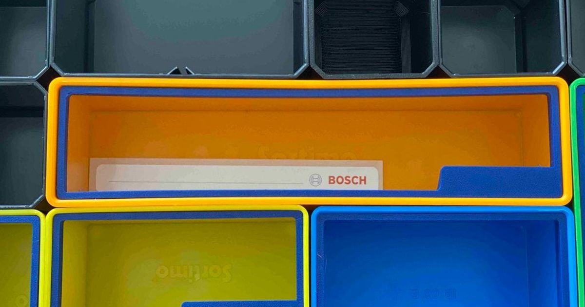 Bosch/Sortimo i-Boxx 1x6 Label Collar by FlyBy Tom | Download free STL ...