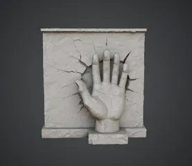 Breaking Wall Hand – Emerging Sculpture