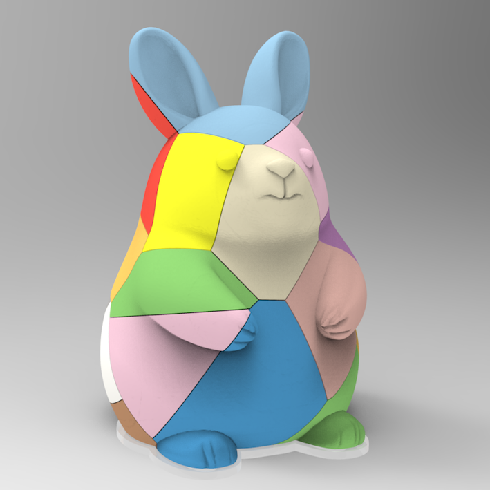 Lapin fragmenté