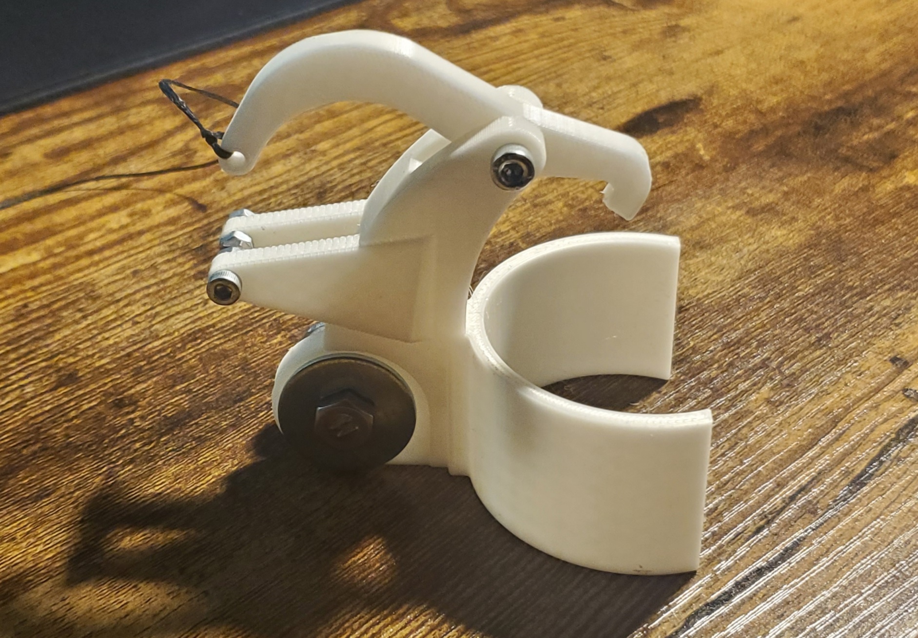 Bug or fly spray range extender / pole attachment string pull V2 by