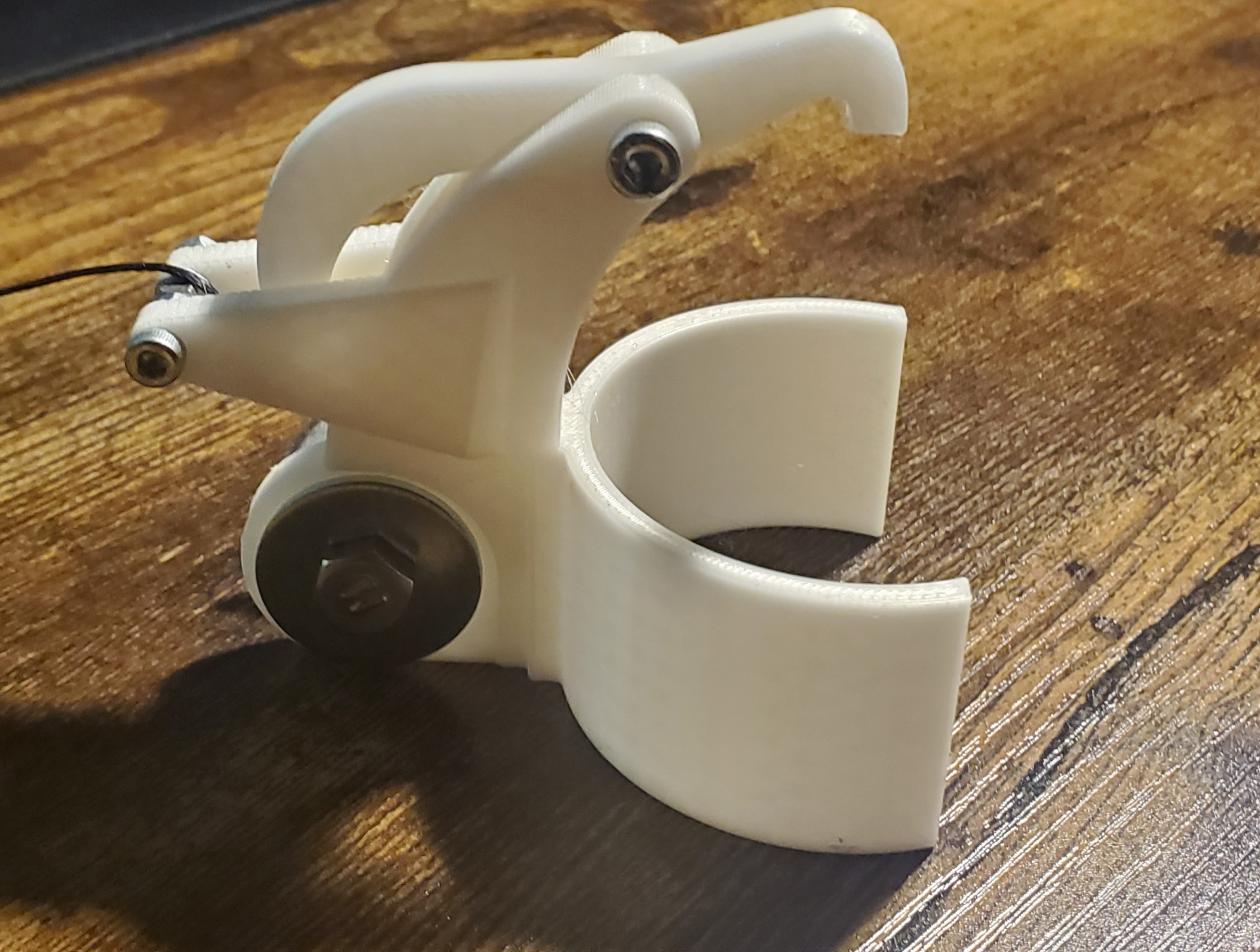 Bug or fly spray range extender / pole attachment string pull V2 by