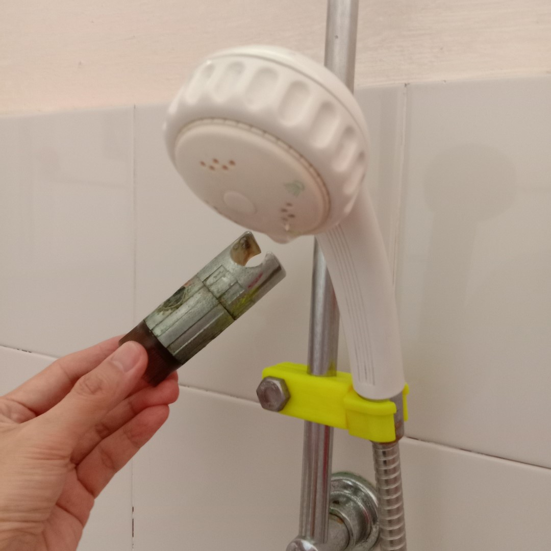 Replacement Shower Rose holder for 16mm dia. poles by Crafter