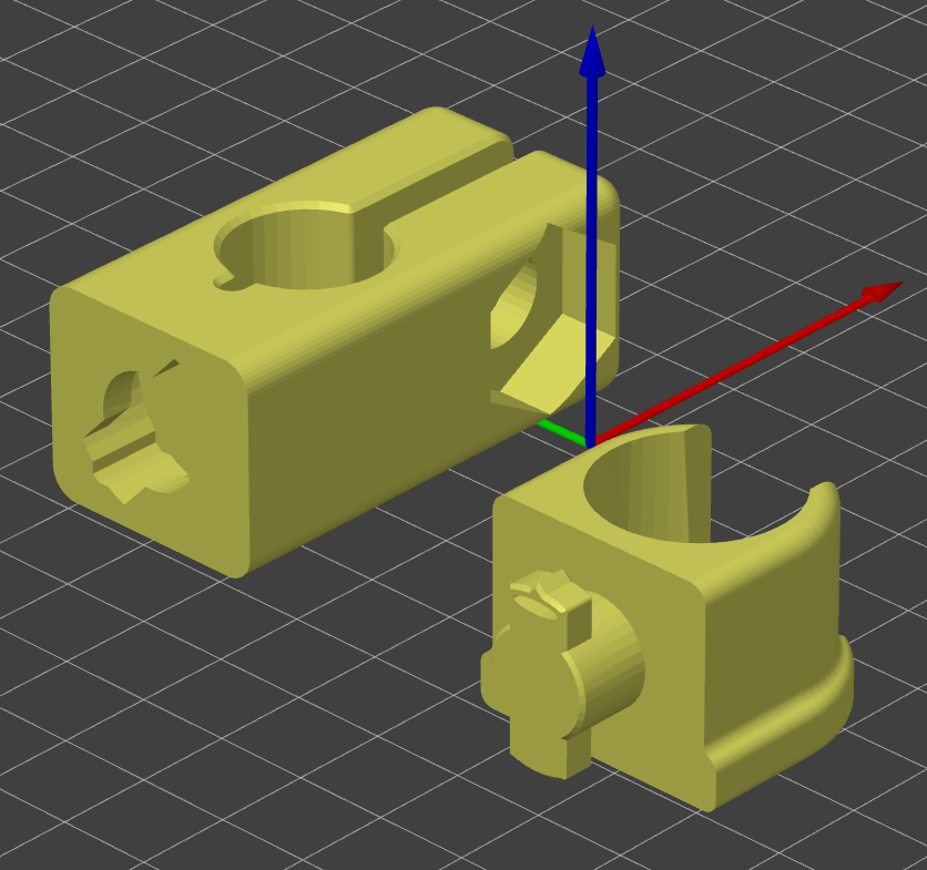 Replacement Shower Rose holder for 16mm dia. poles by Crafter