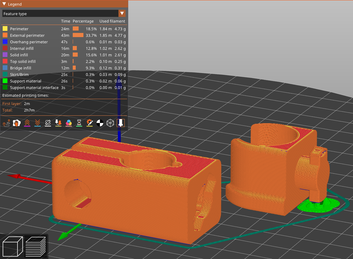 Replacement Shower Rose holder for 16mm dia. poles by Crafter