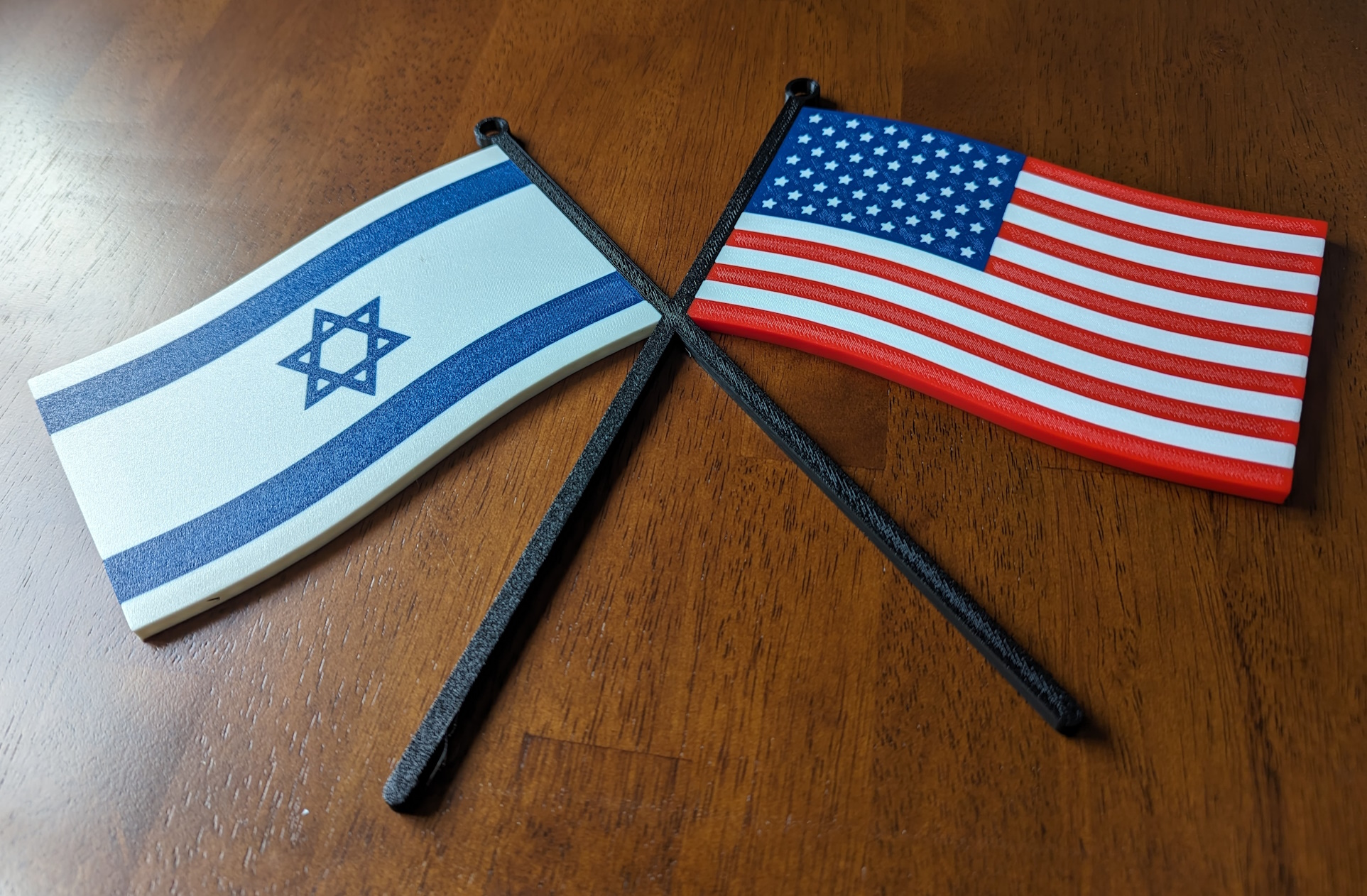 Israel - USA Friendship Flags, Multimaterial