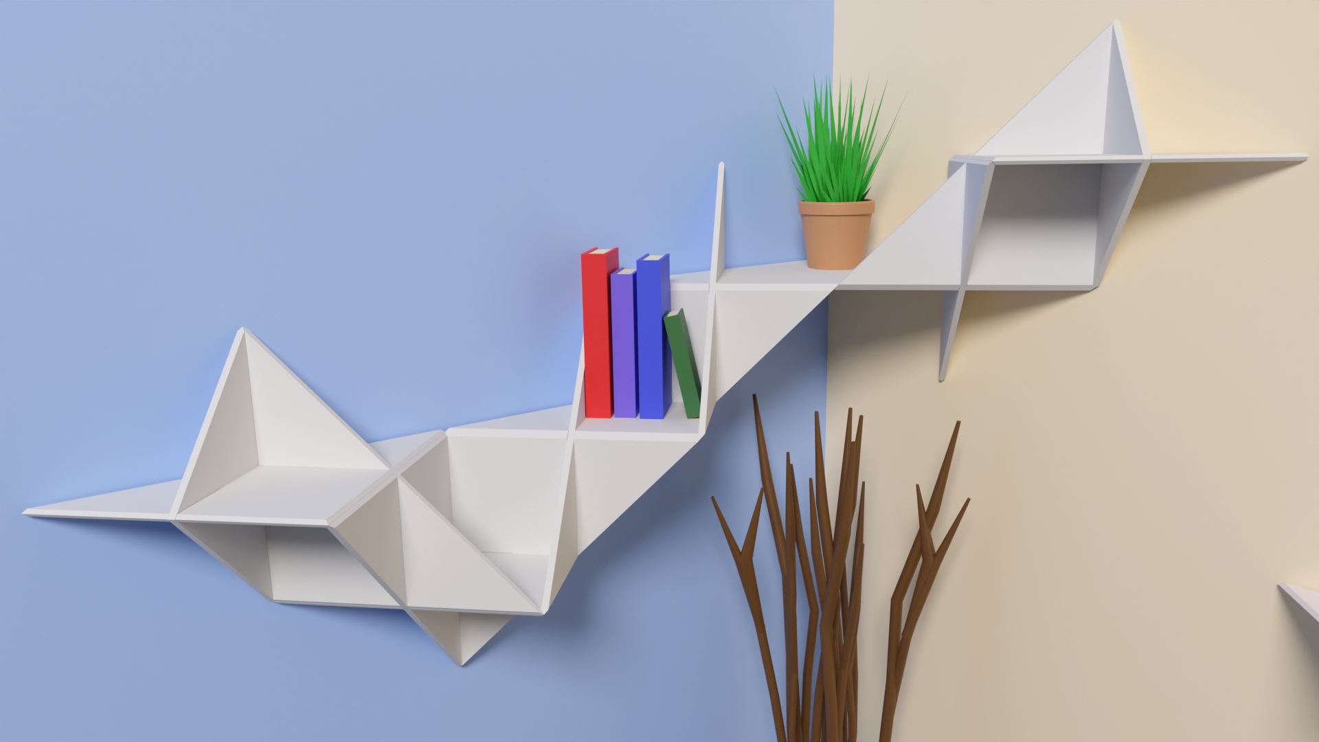 Miniatura 2 do modelo 3D Triangle shelf