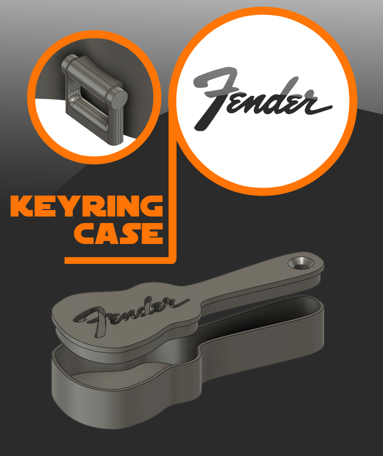 Guitar Case Key Ring