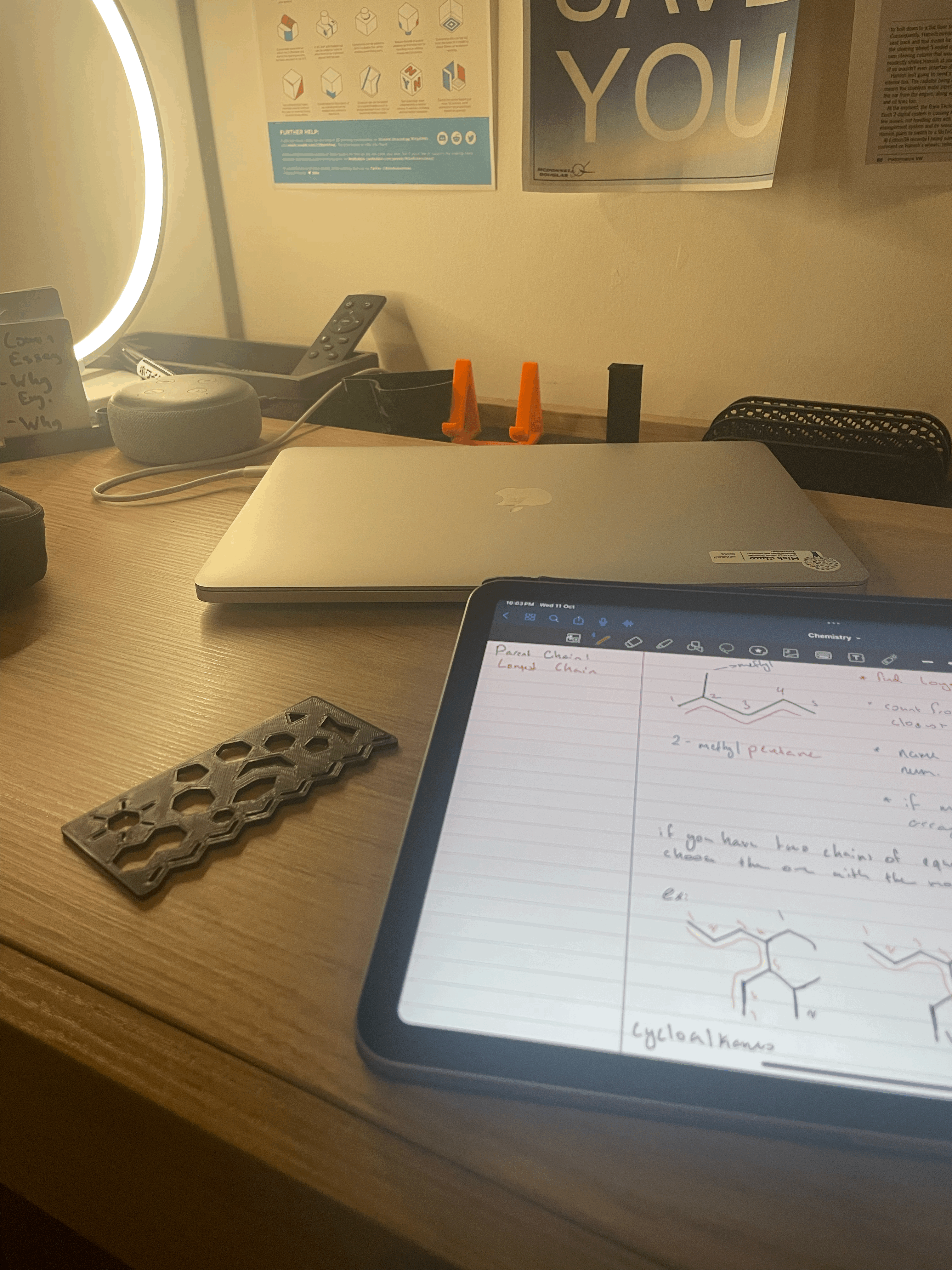 STL file Organic Chemistry Stencil 📱・3D printable model to download・Cults