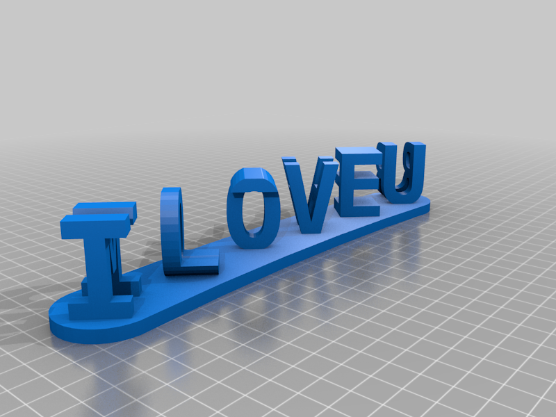 I Love U Mother dual words illusion AKA "I Love You" sign