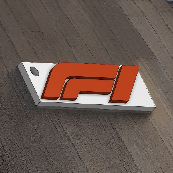 Keychain F1 Logo by unknxwn Download free STL model