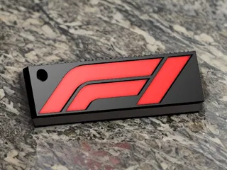 Keychain F1 Logo by unknxwn | Download free STL model | Printables.com