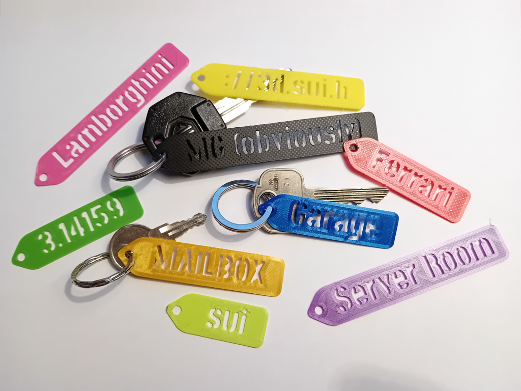 Stencil Style Key Tag (Online Customizer)