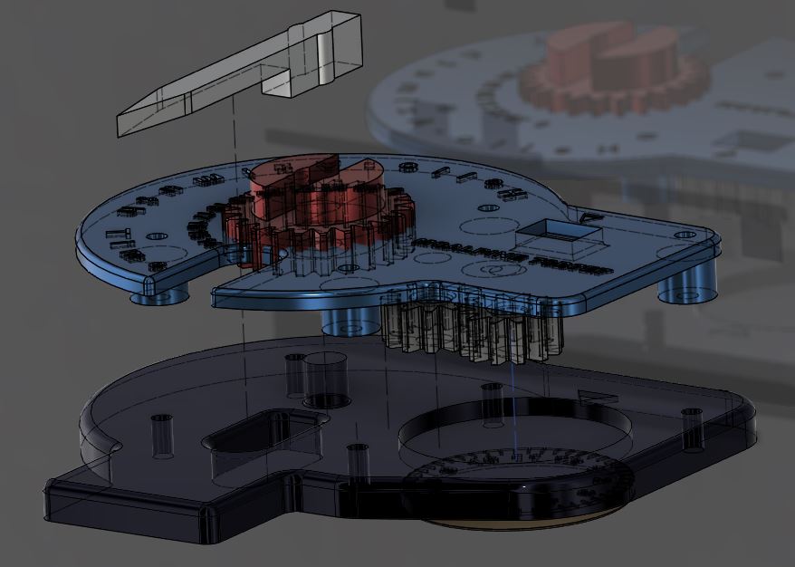 Miniatura 2 do modelo 3D Mechanical Time Module for Compass