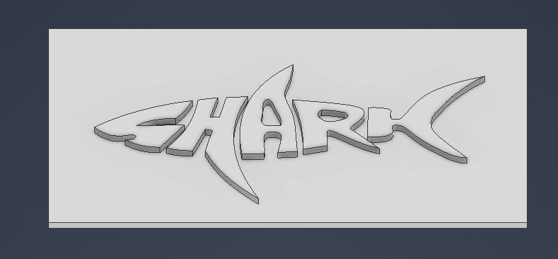 plate with shark