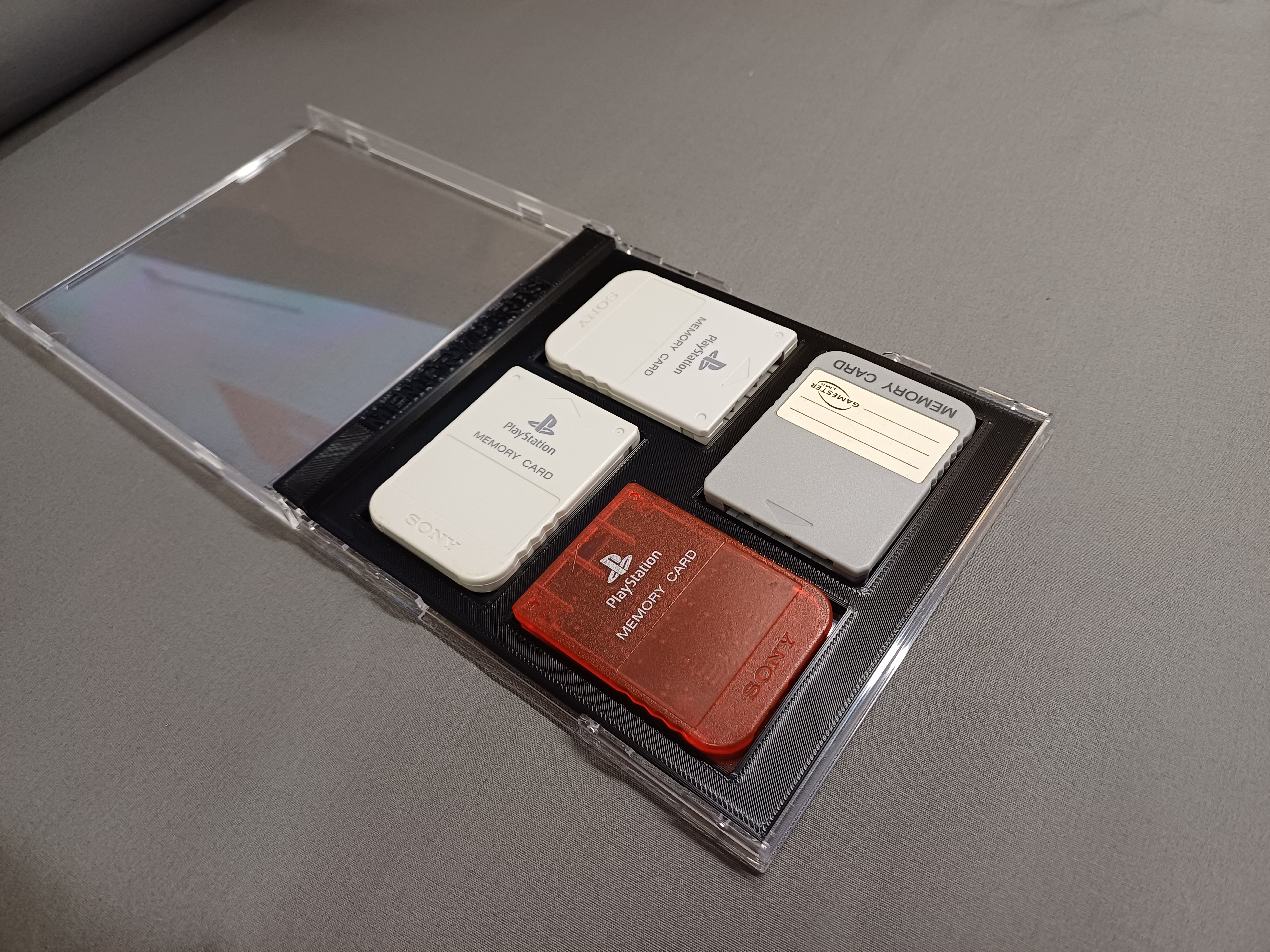Playstation Memory Card CD Case Storage