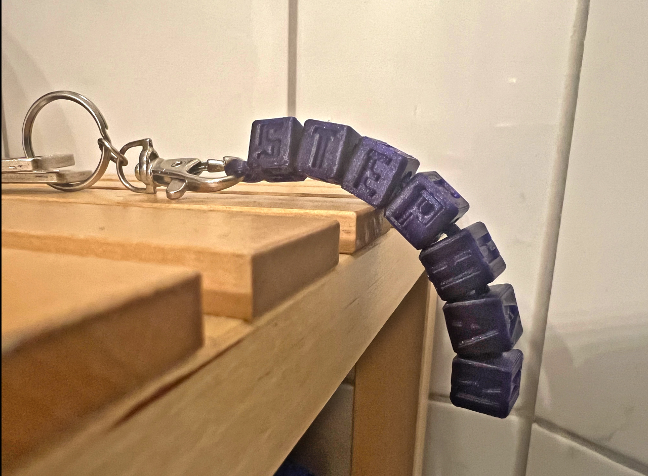 Wobbly Letter Cube Keychain configurable By Makkuro Download Free wobbly-letter-cube-keychain-configurable-by-makkuro-download-free