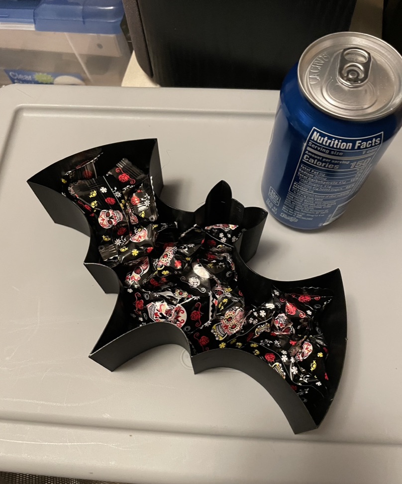Bat Candy Dish (vasemode) by mbroachaz Download free STL model