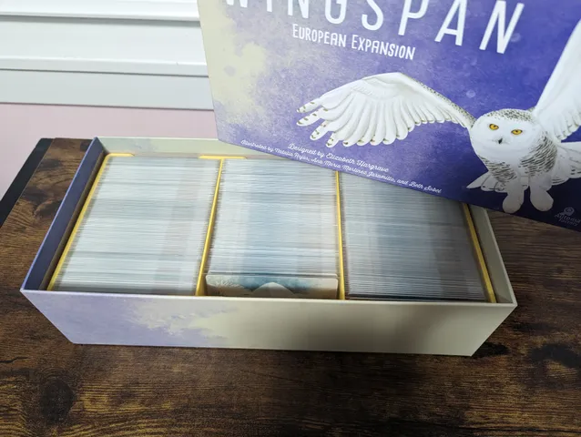 Wingspan Sleeved Card Holder - Fits in European expansion Box