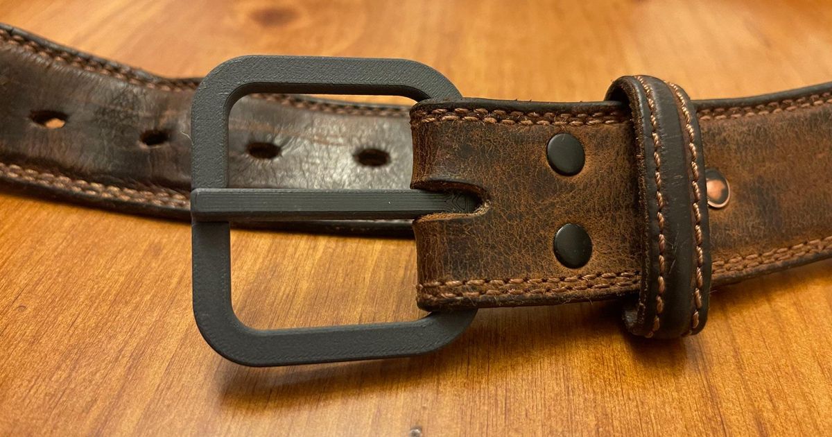 Simple Belt Buckle v1 by bfied | Download free STL model | Printables.com