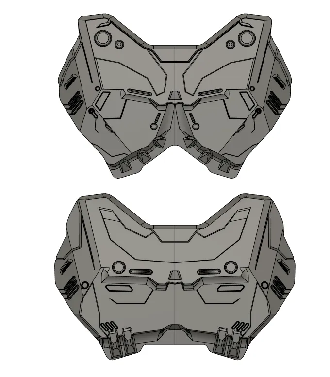 Futuristic Cyber Chest Armor (Male Female) by Neily Download