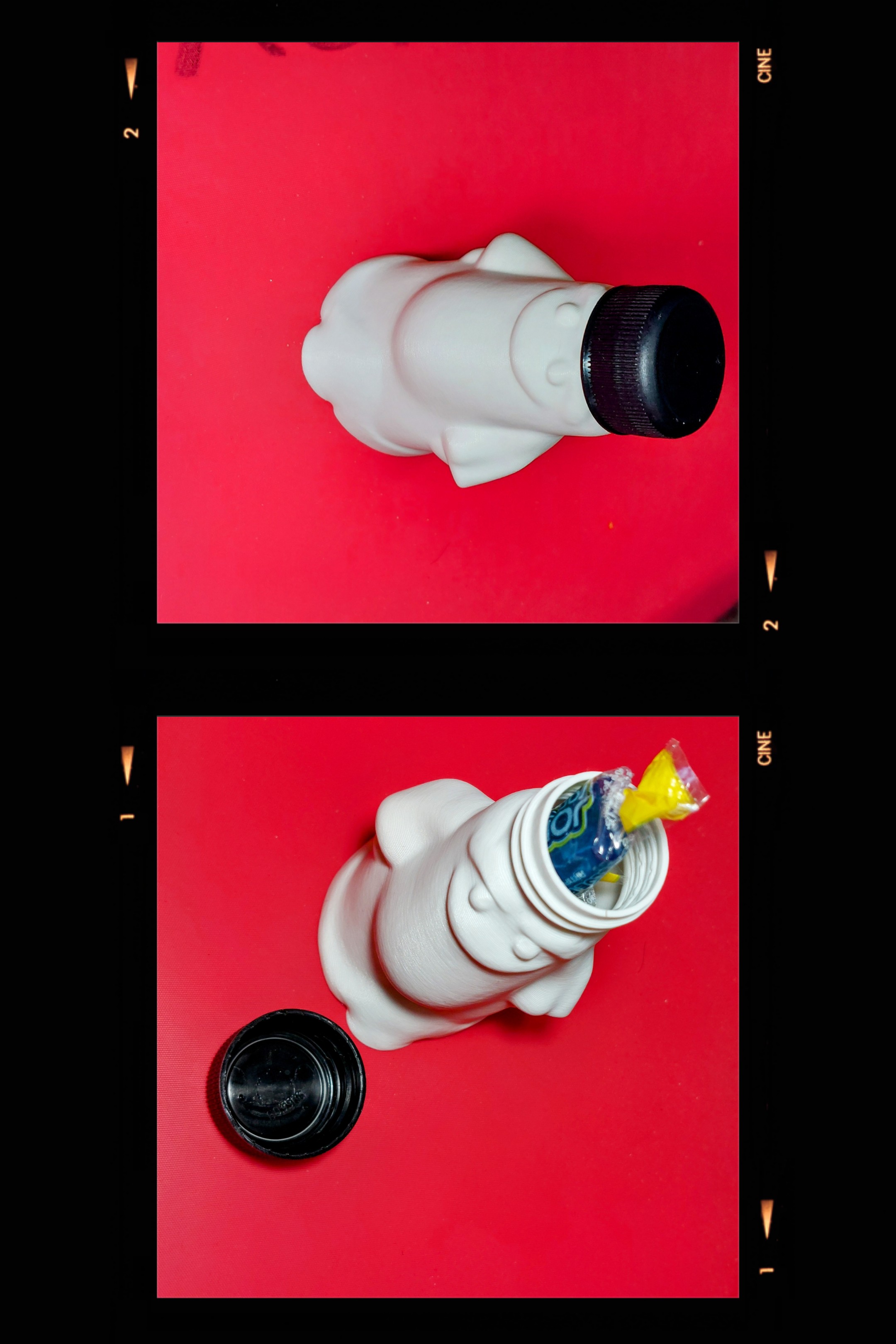 Mini Ghost - bottle cap remix