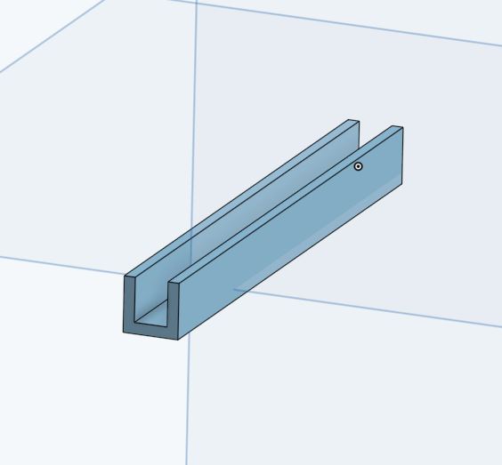 LED Neon strip holder - straight section