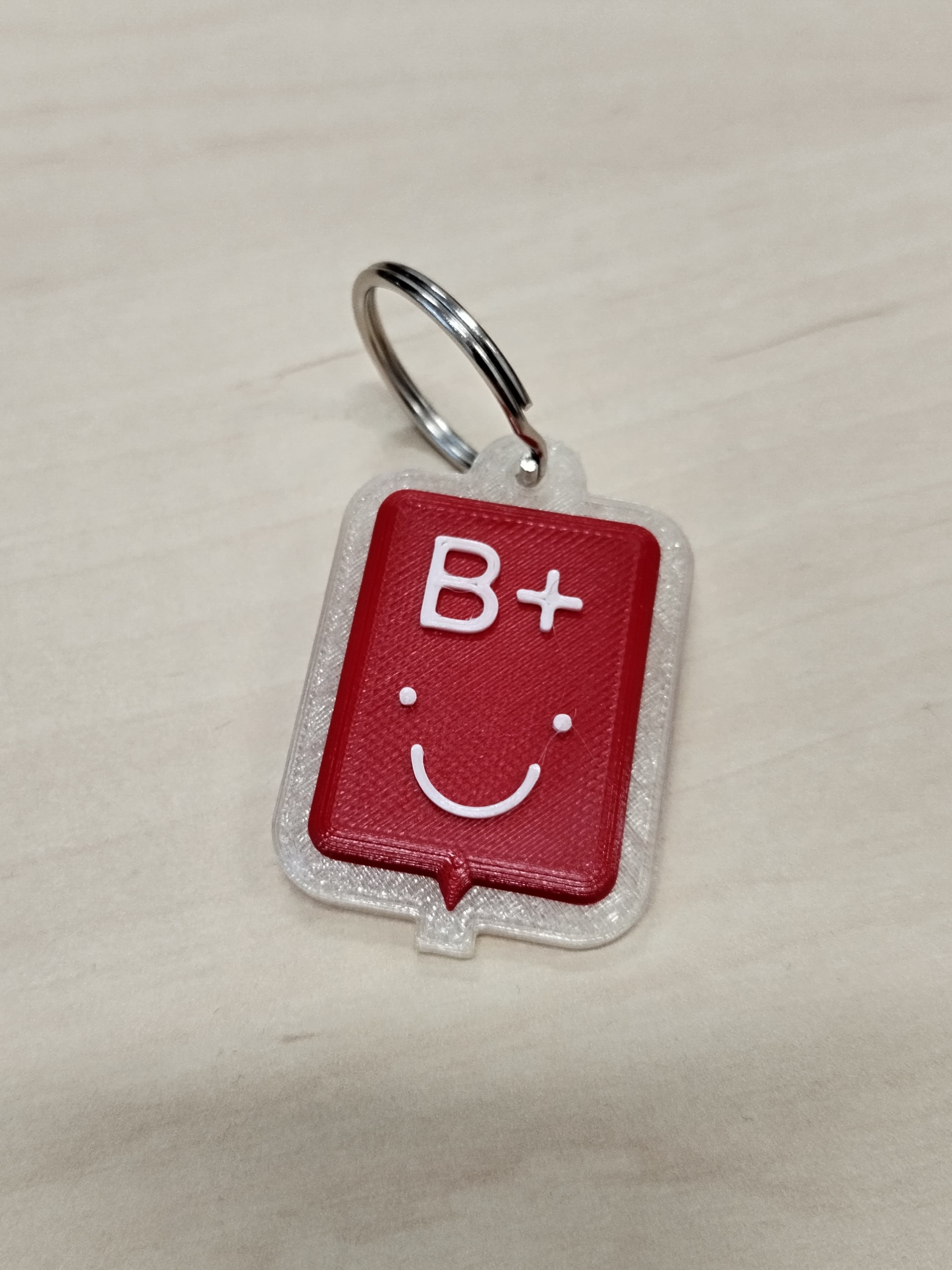 Blood bag online keychain