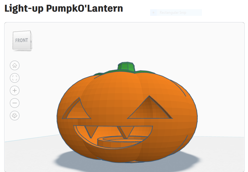 Pumpkin (with fangs)