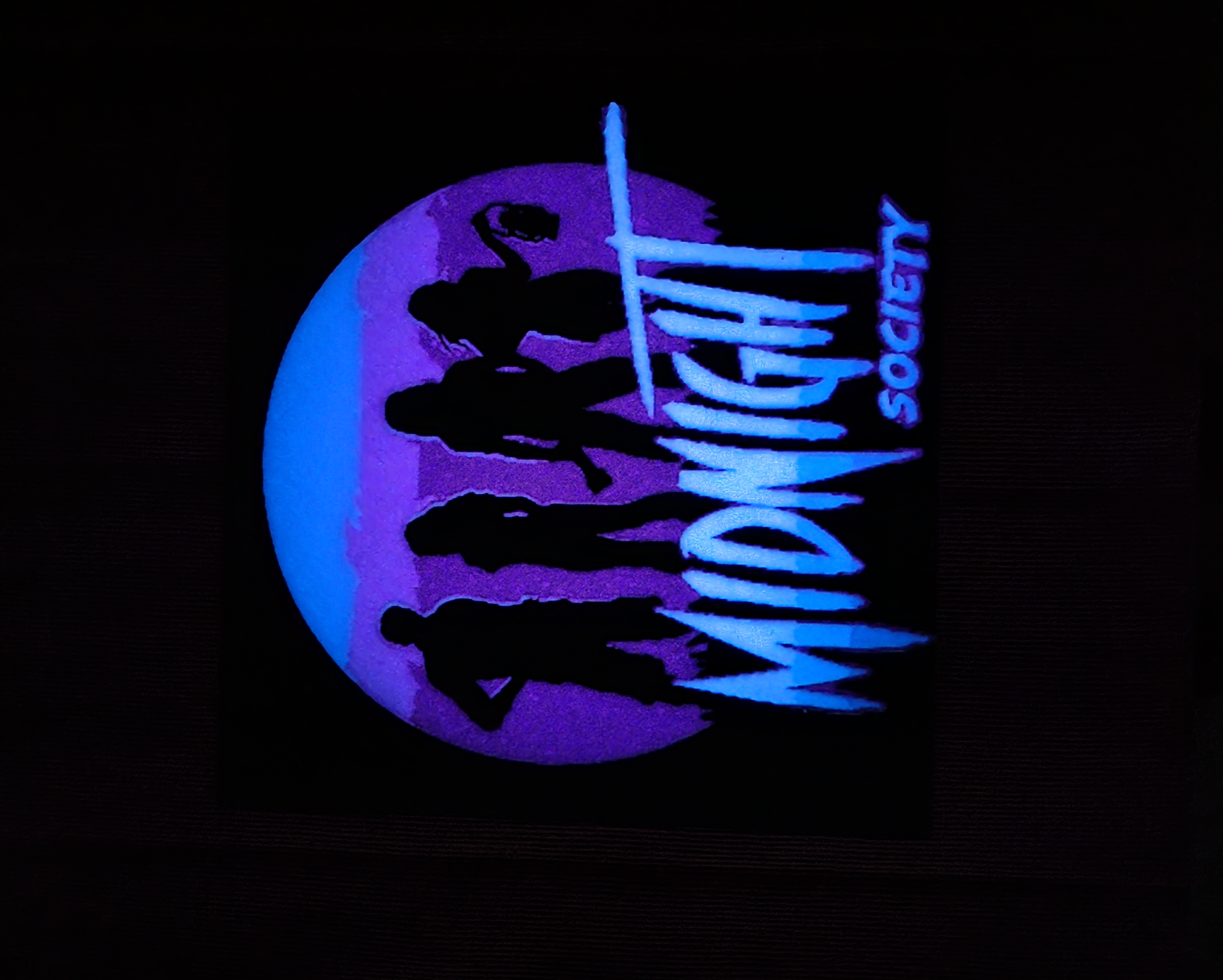 Midnight Society (HueForge) Desk sign
