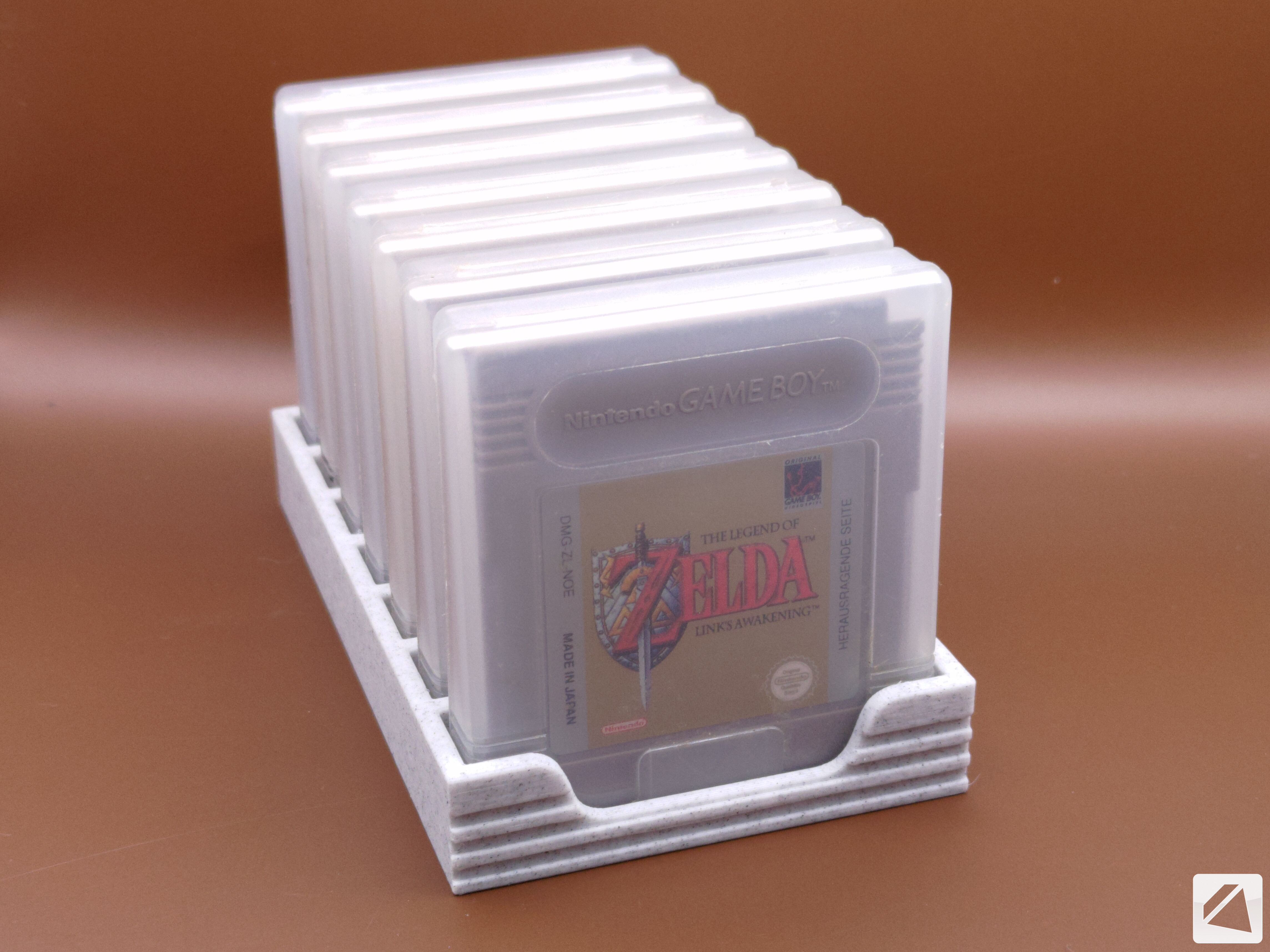 Gameboy Cartridges Stand - multiple grids and parametric