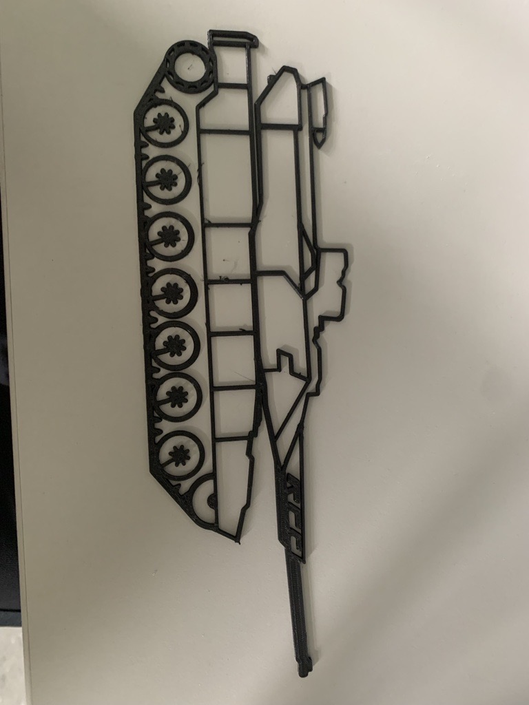 Rheinmetall KF 51 Panther Kampfpanzer / battle tank silhouette wallart