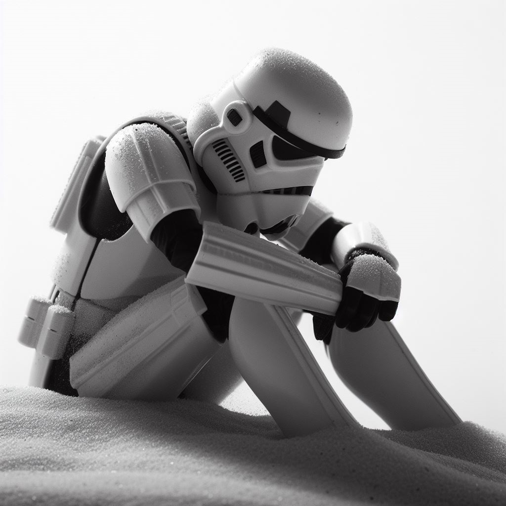 Depressed storm trooper Hueforge