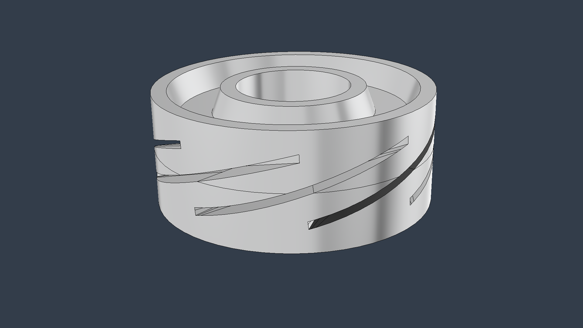 8 CD Blades PinWheel Hub. by Oshik | Download free STL model ...