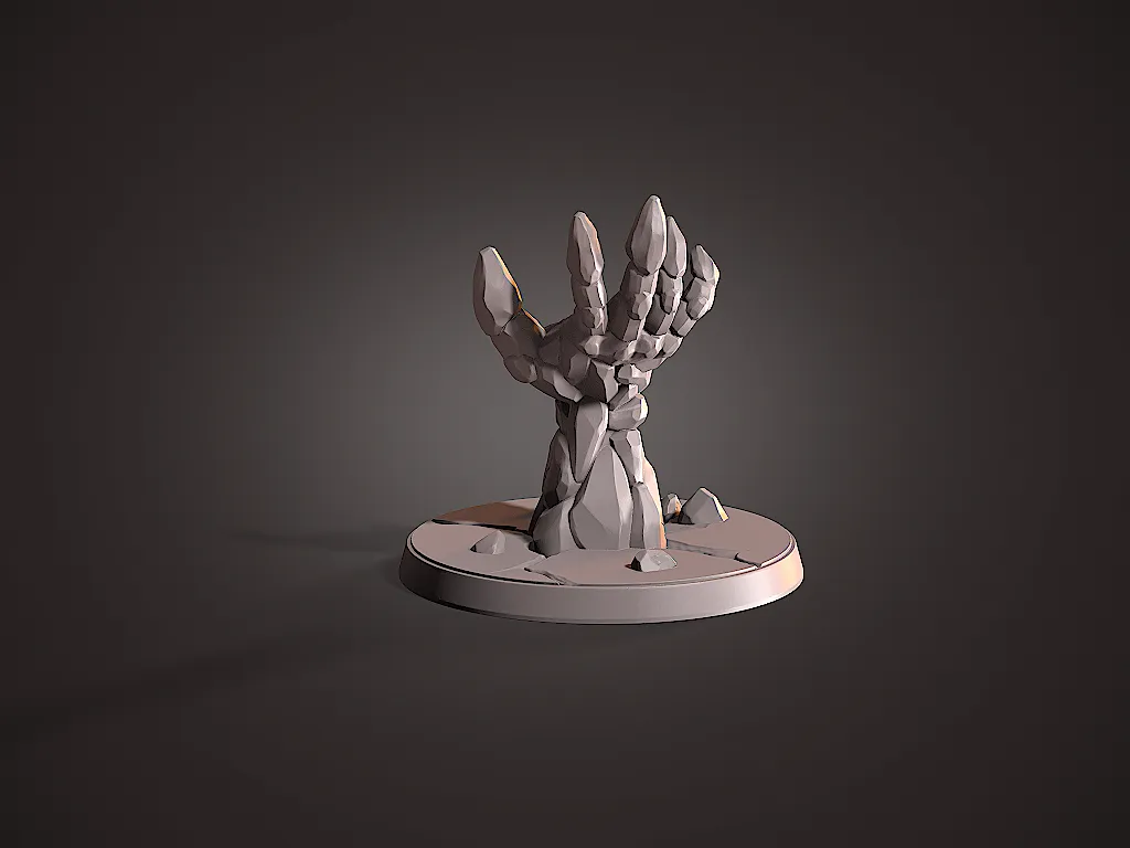Stone hand by miniShev | Download free STL model | Printables.com