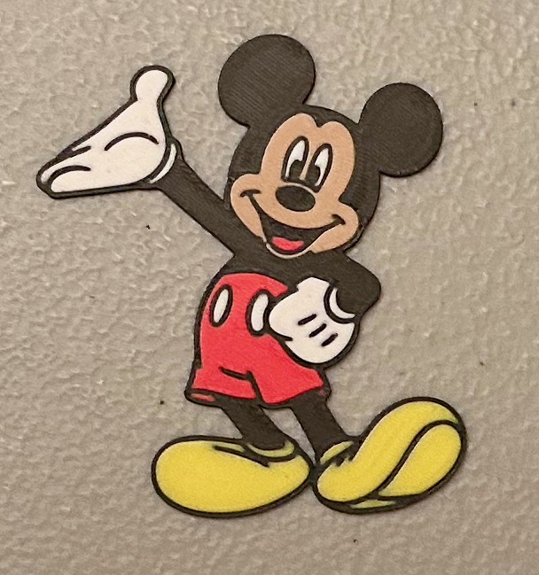 Multicolor Mickey Mouse Magnet